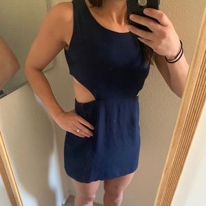 Tobi cutout sides dress- navy